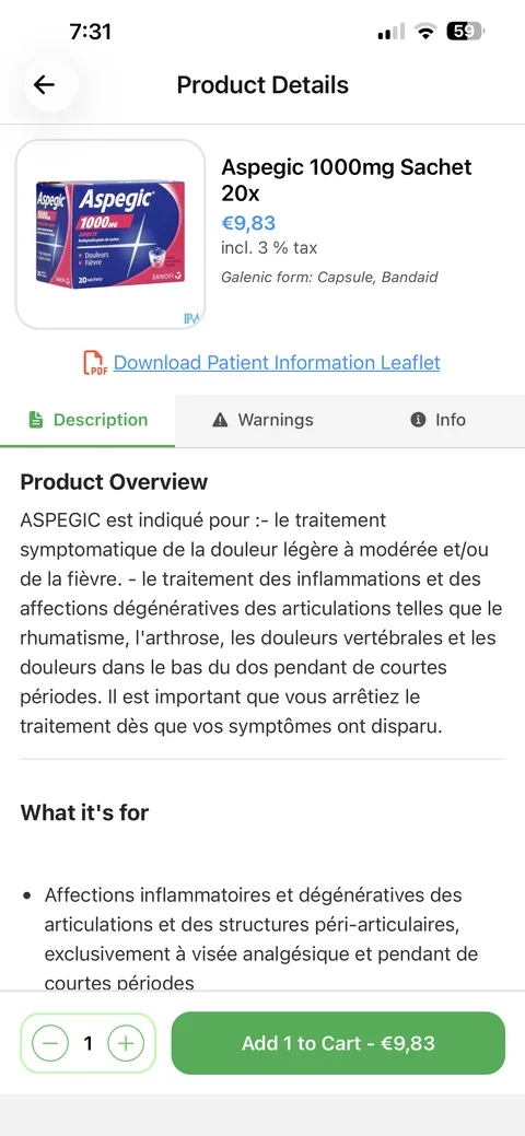 Fiche produit